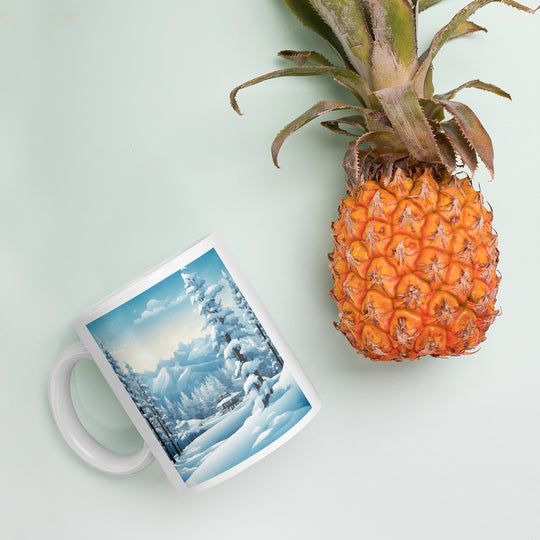 White glossy mug - WhatUWant2Buy