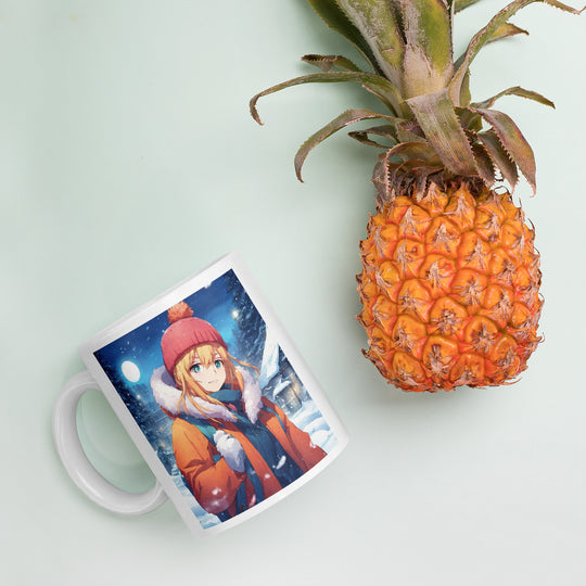 White glossy mug - WhatUWant2Buy