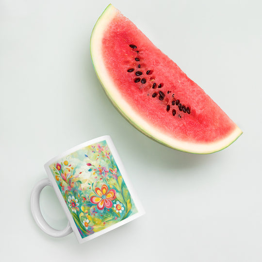 White glossy mug - WhatUWant2Buy