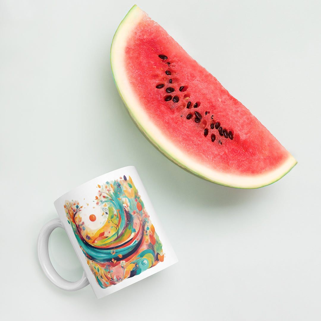 White glossy mug - WhatUWant2Buy