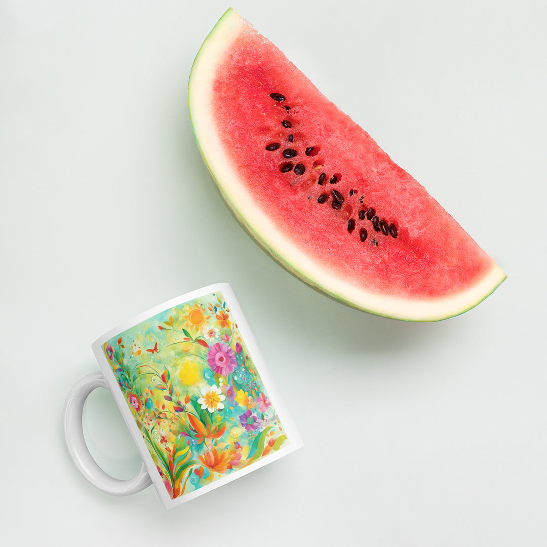 White glossy mug - WhatUWant2Buy