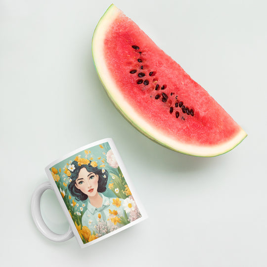White glossy mug - WhatUWant2Buy