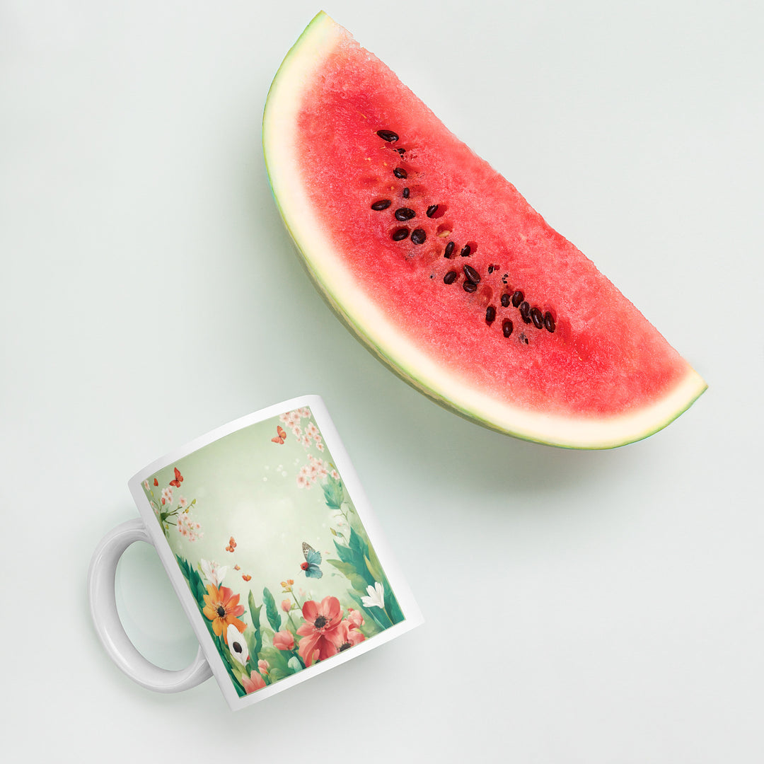 White glossy mug - WhatUWant2Buy