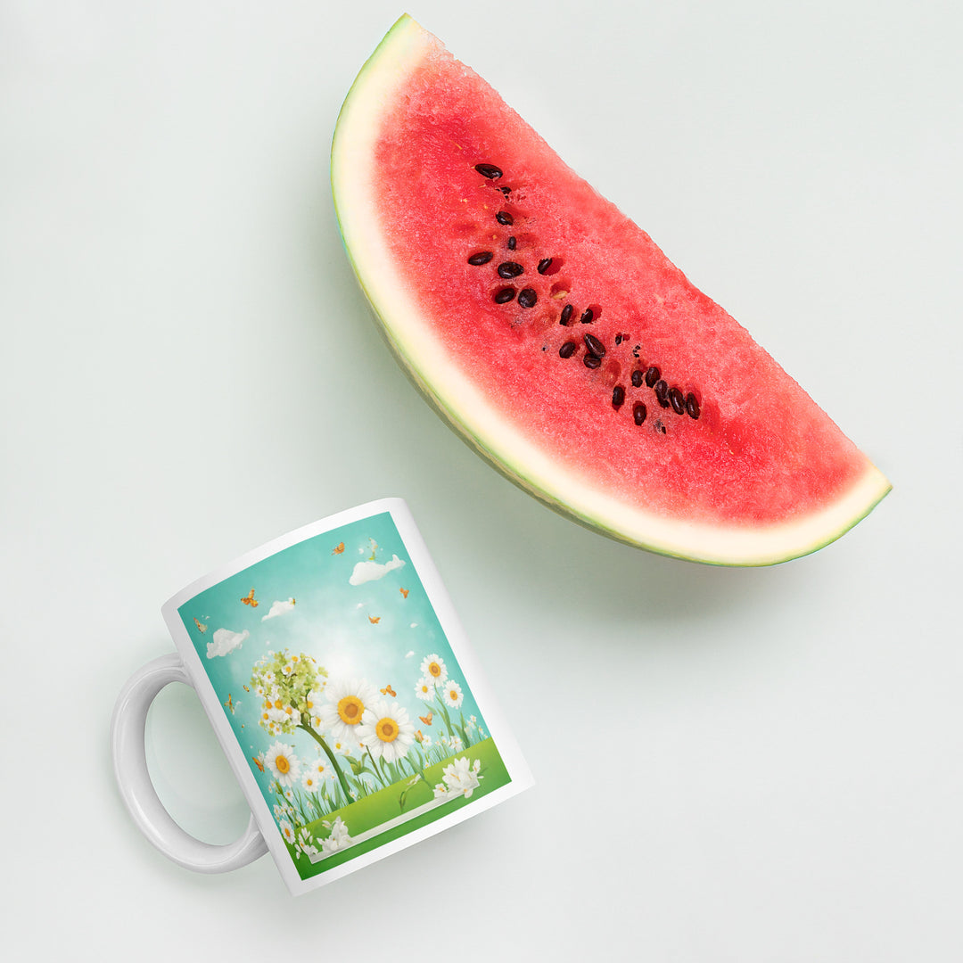 White glossy mug - WhatUWant2Buy