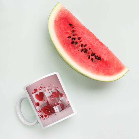 White glossy mug - WhatUWant2Buy