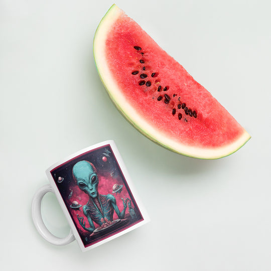 White glossy mug - WhatUWant2Buy
