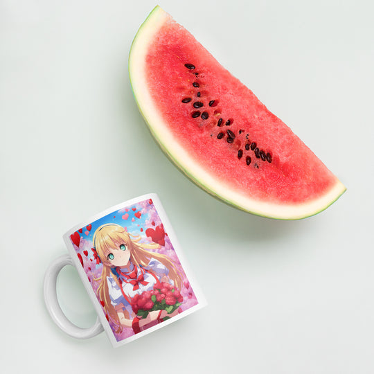 White glossy mug - WhatUWant2Buy