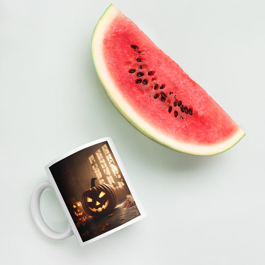 White glossy mug - WhatUWant2Buy
