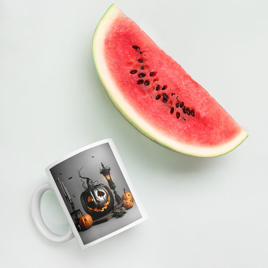 White glossy mug - WhatUWant2Buy