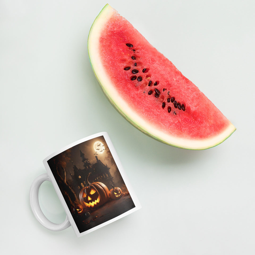 White glossy mug - WhatUWant2Buy