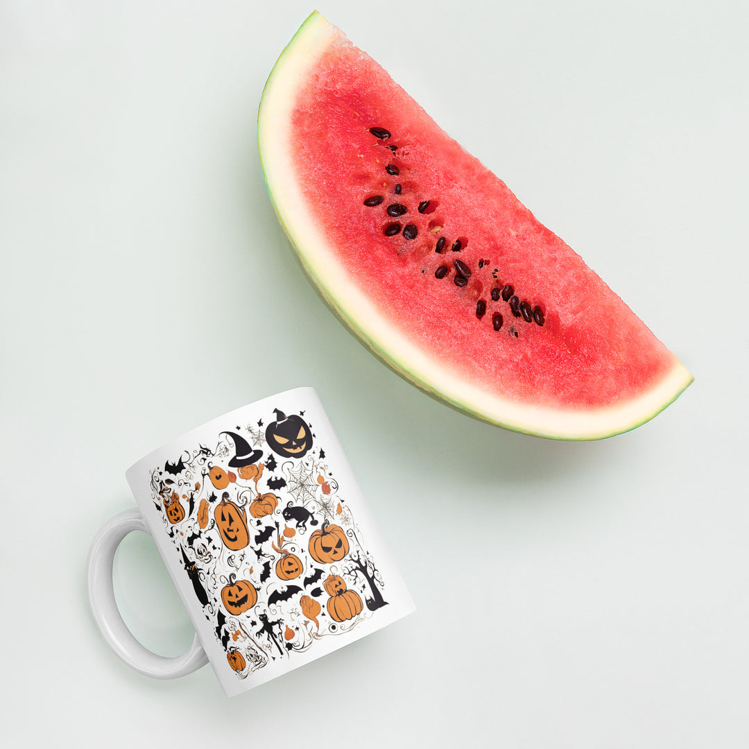 White glossy mug - WhatUWant2Buy