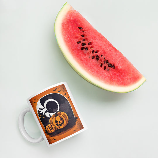 White glossy mug - WhatUWant2Buy