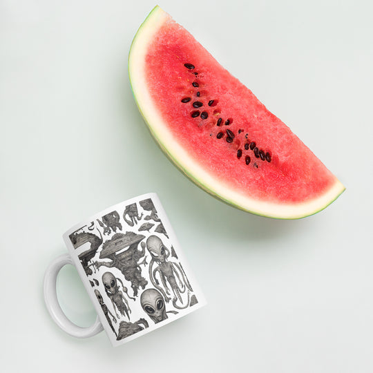 White glossy mug - WhatUWant2Buy
