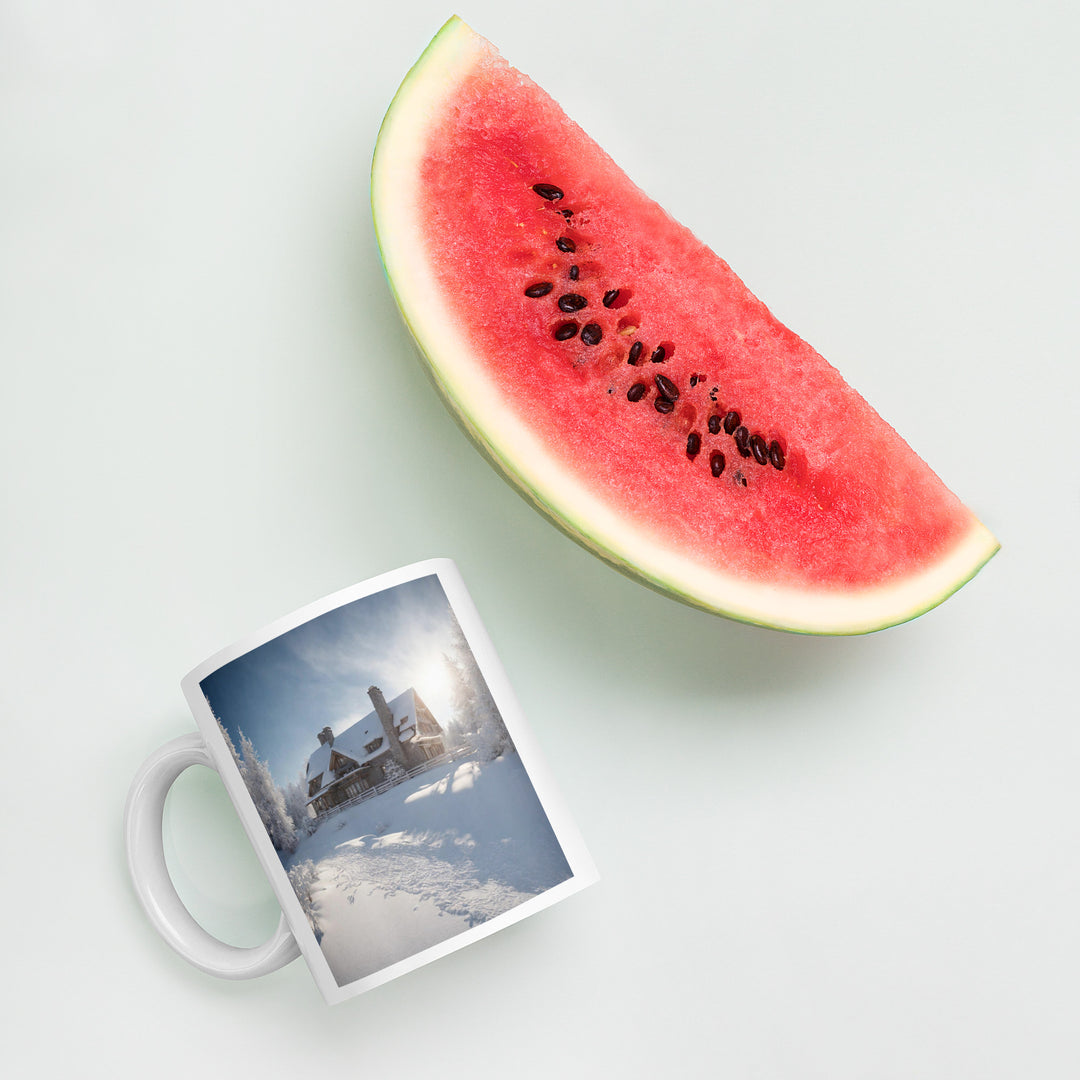 White glossy mug - WhatUWant2Buy