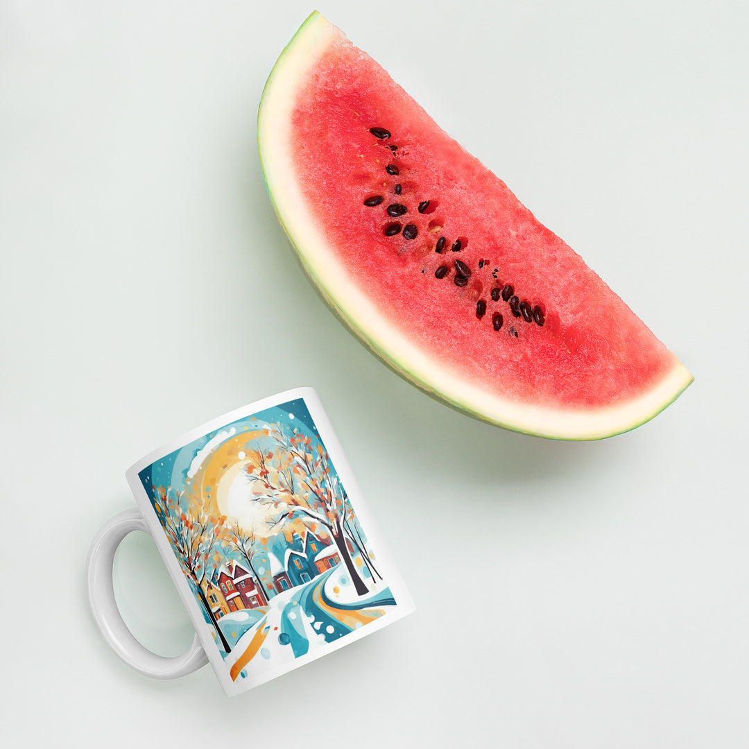 White glossy mug - WhatUWant2Buy