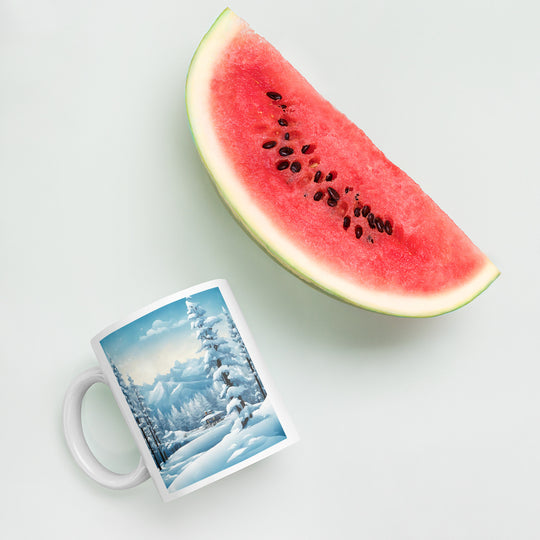 White glossy mug - WhatUWant2Buy