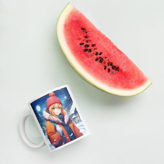 White glossy mug - WhatUWant2Buy