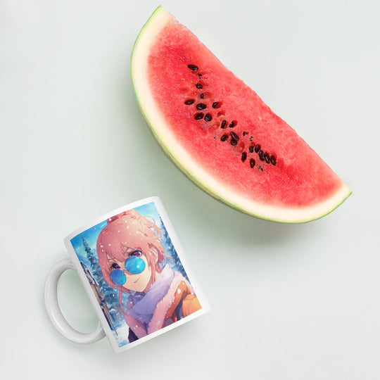 White glossy mug - WhatUWant2Buy