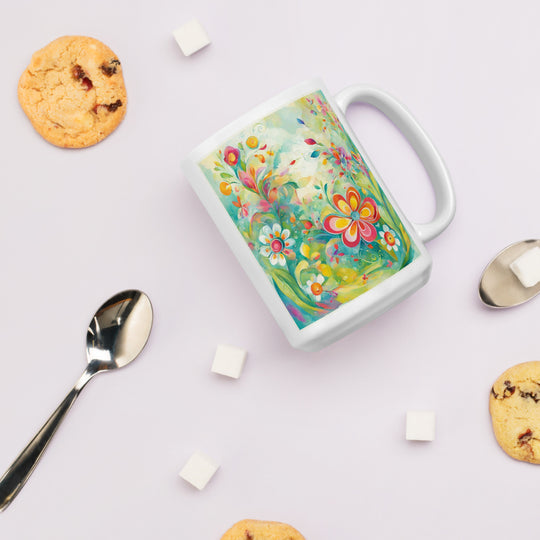 White glossy mug - WhatUWant2Buy