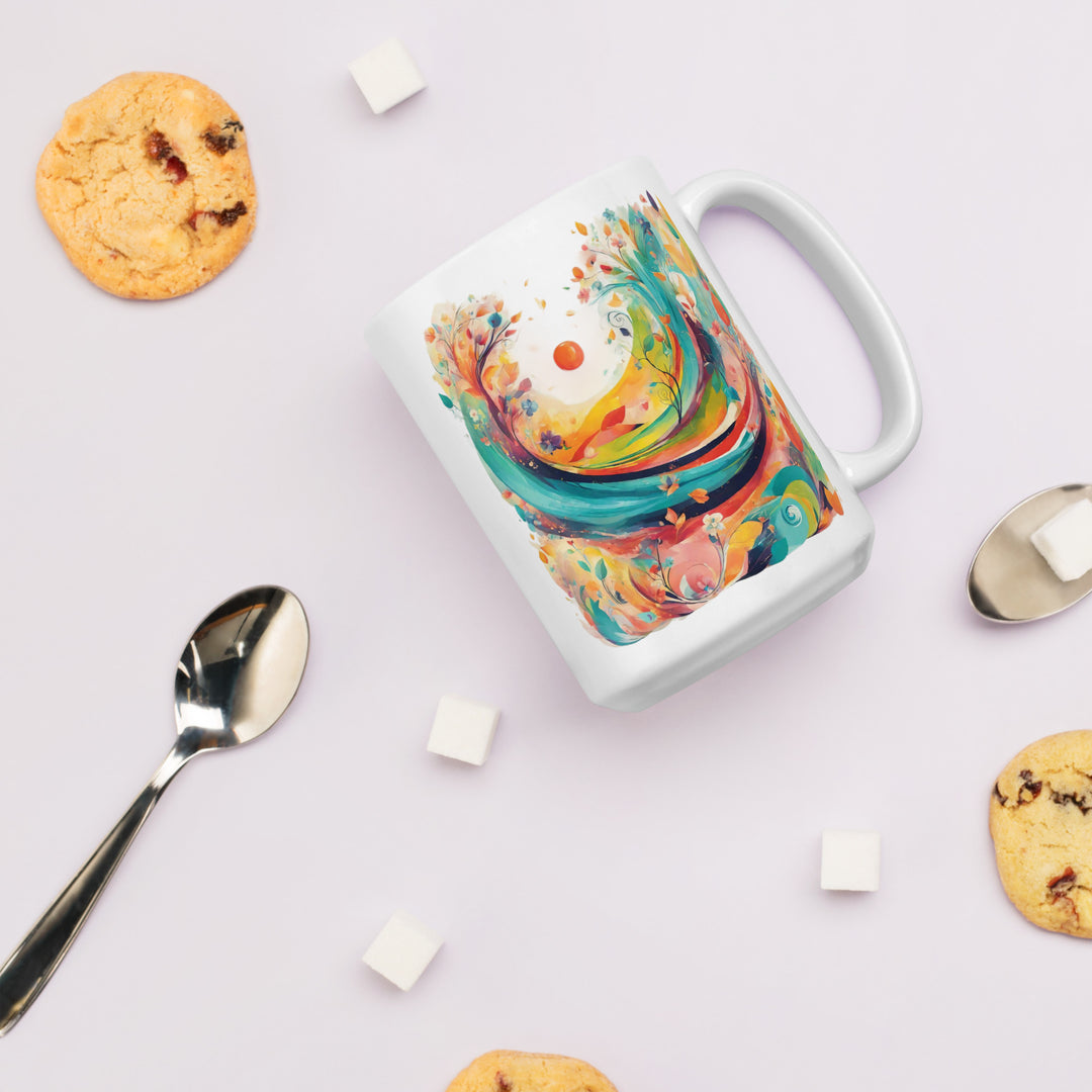 White glossy mug - WhatUWant2Buy