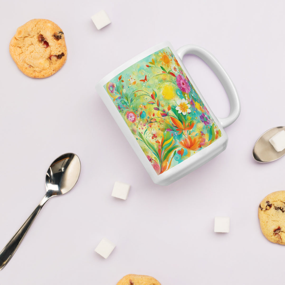 White glossy mug - WhatUWant2Buy