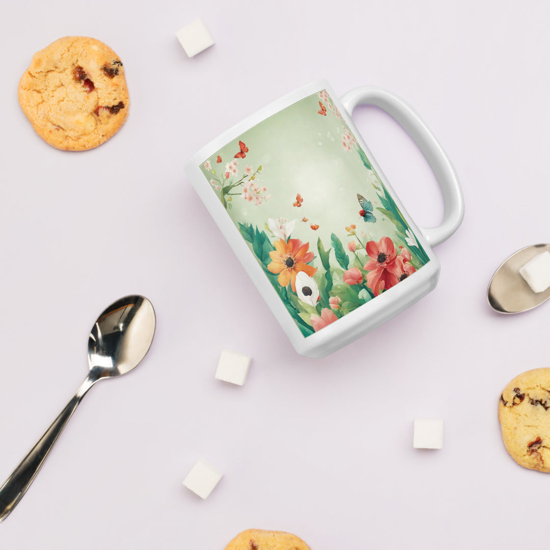 White glossy mug - WhatUWant2Buy