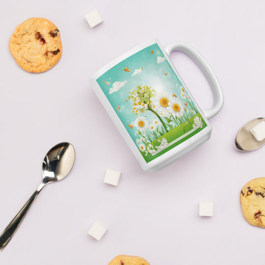 White glossy mug - WhatUWant2Buy