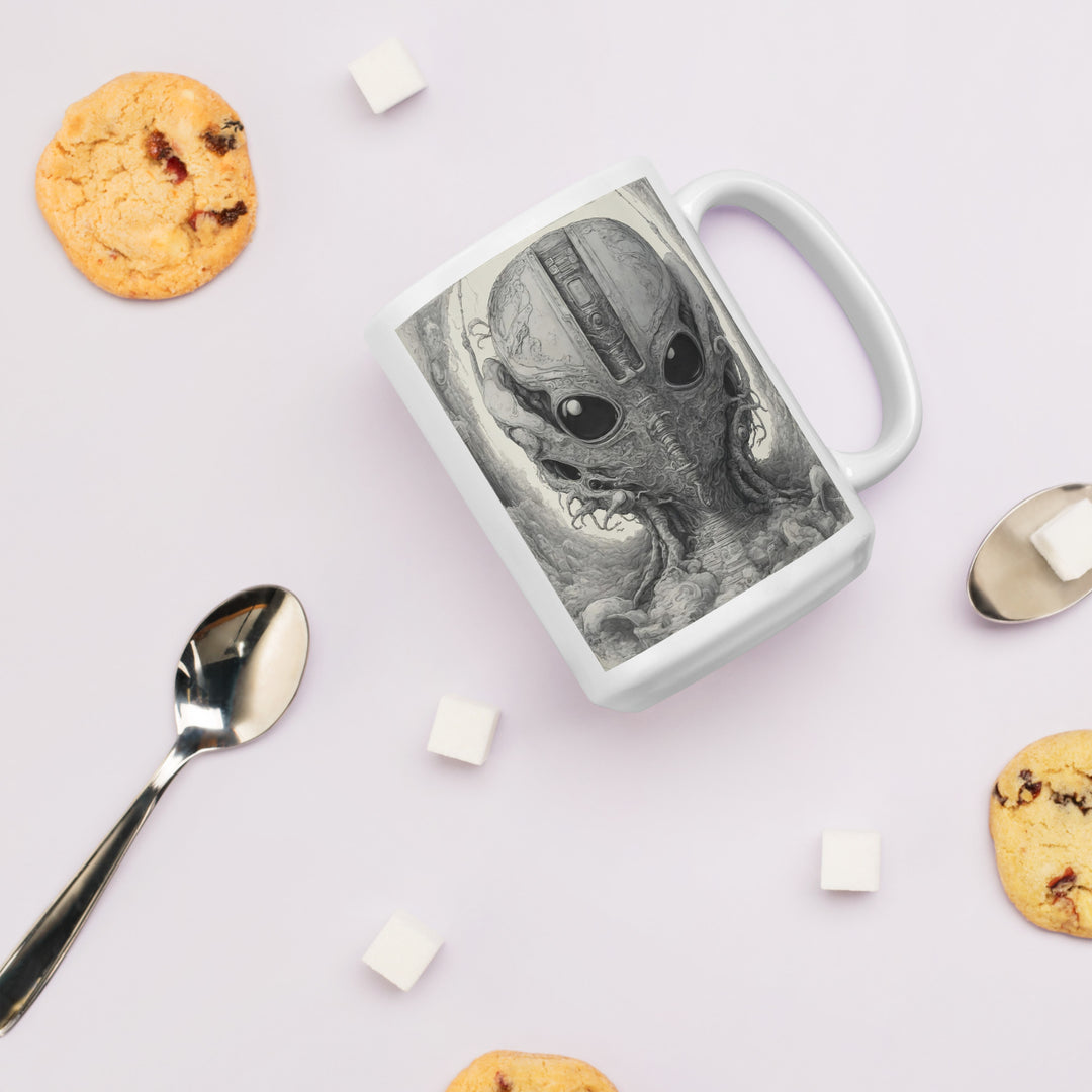 White glossy mug - WhatUWant2Buy