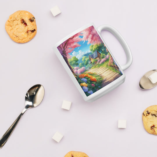 White glossy mug - WhatUWant2Buy