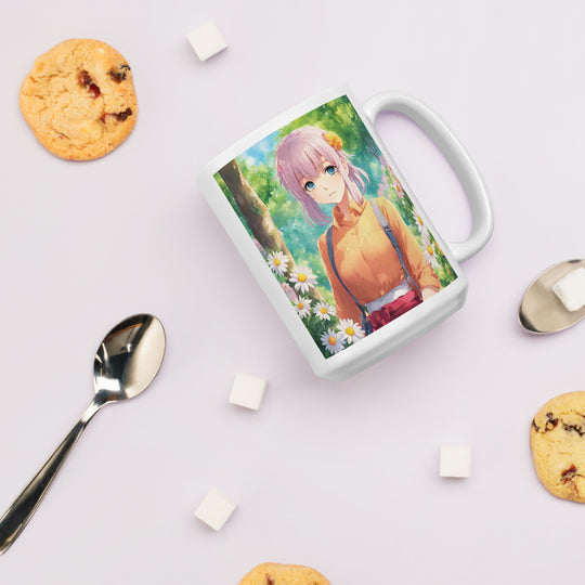 White glossy mug - WhatUWant2Buy
