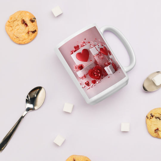 White glossy mug - WhatUWant2Buy