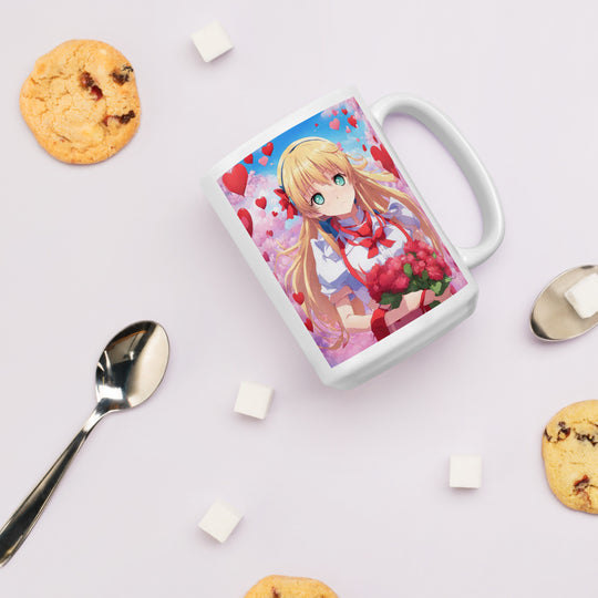 White glossy mug - WhatUWant2Buy