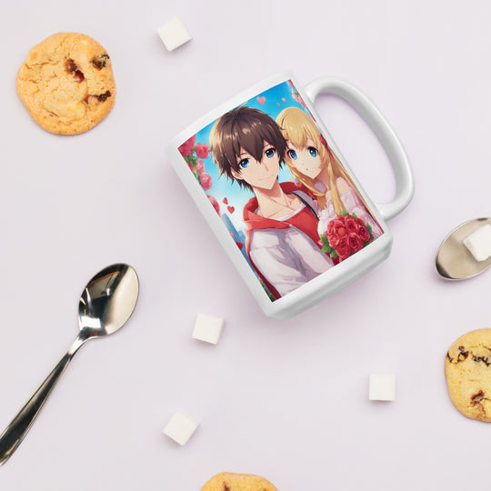 White glossy mug - WhatUWant2Buy