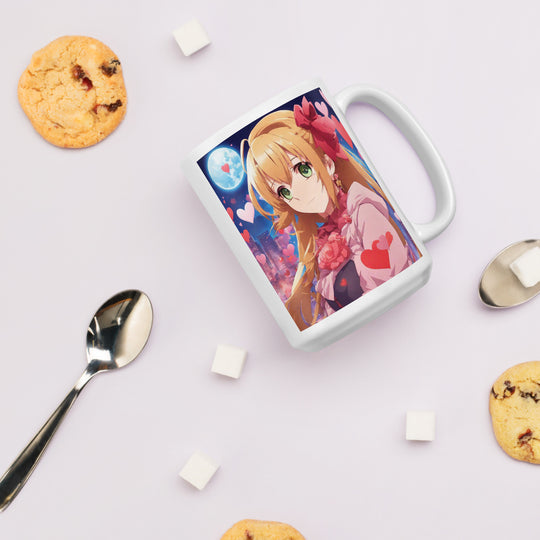 White glossy mug - WhatUWant2Buy