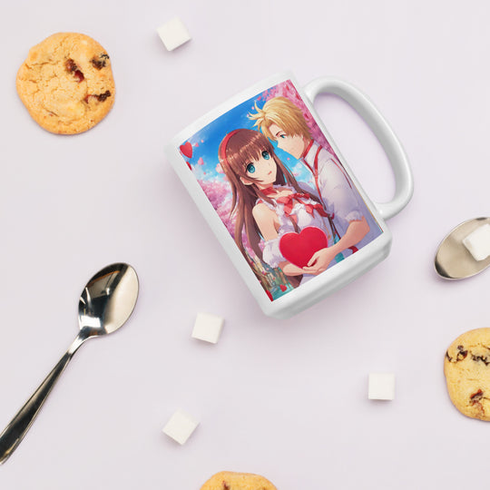 White glossy mug - WhatUWant2Buy