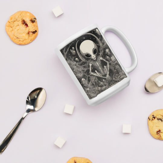 White glossy mug - WhatUWant2Buy