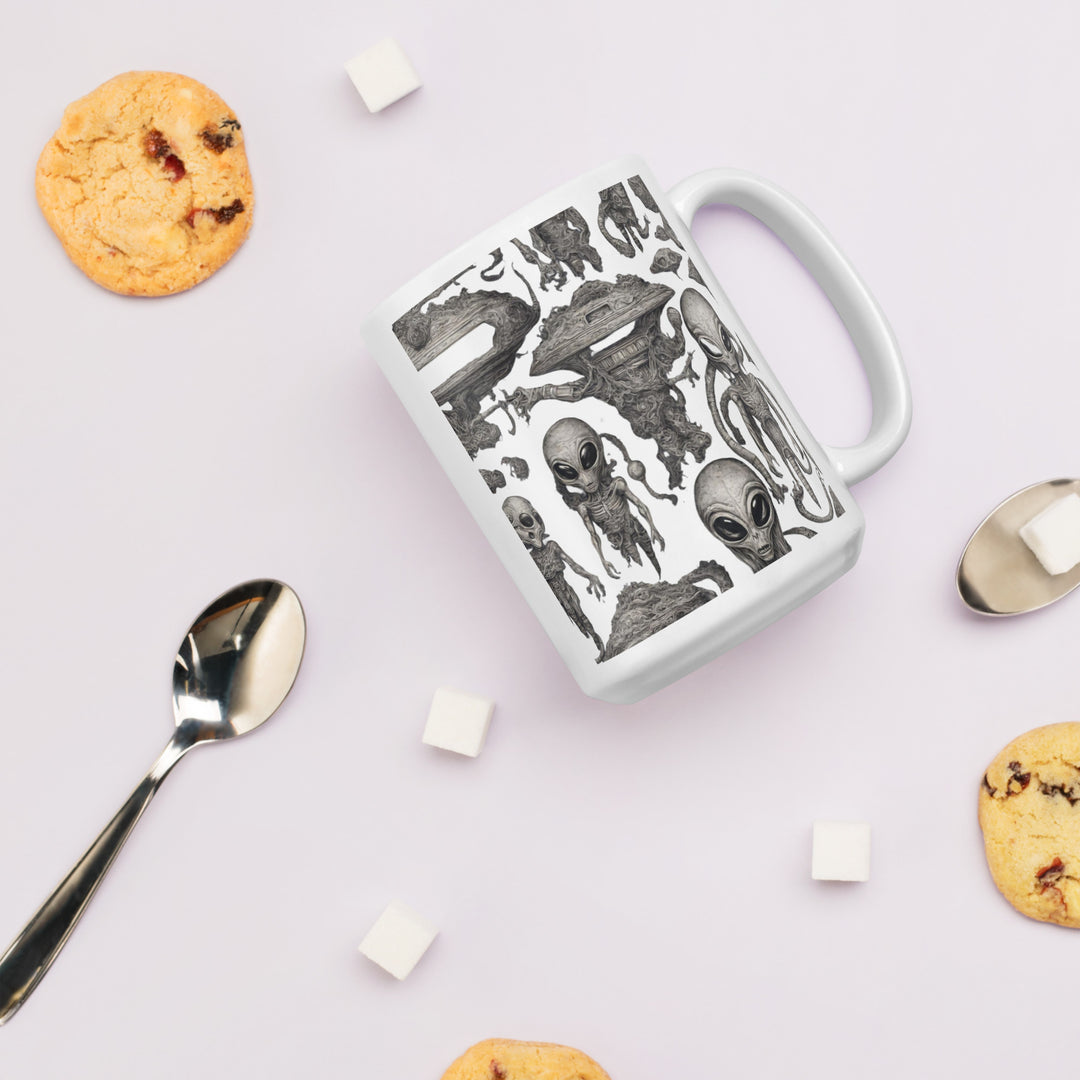 White glossy mug - WhatUWant2Buy
