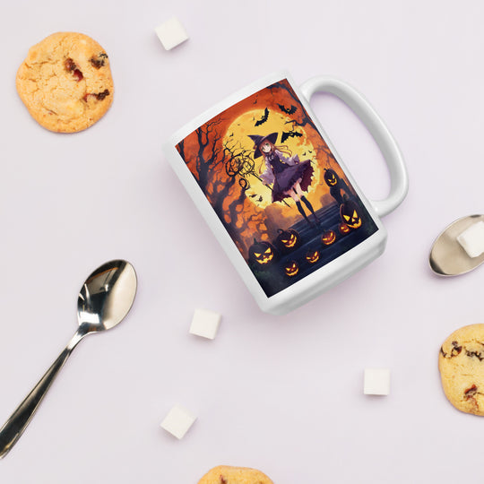 White glossy mug - WhatUWant2Buy