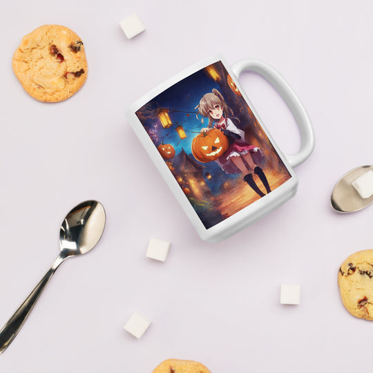 White glossy mug - WhatUWant2Buy