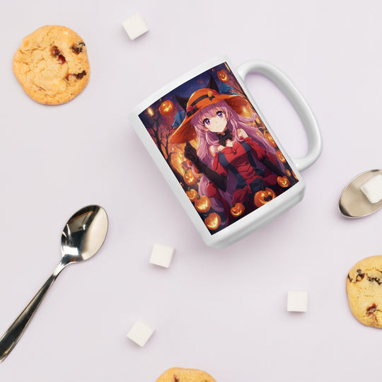 White glossy mug - WhatUWant2Buy