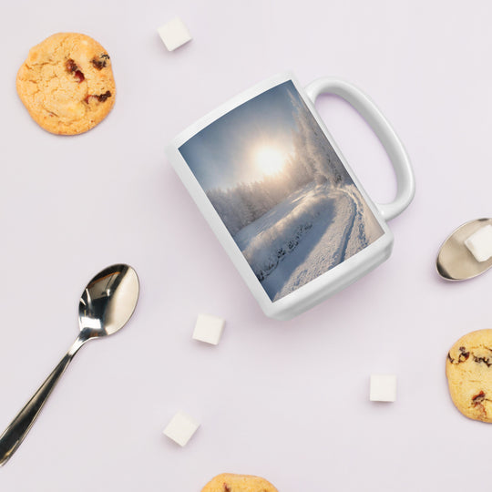 White glossy mug - WhatUWant2Buy