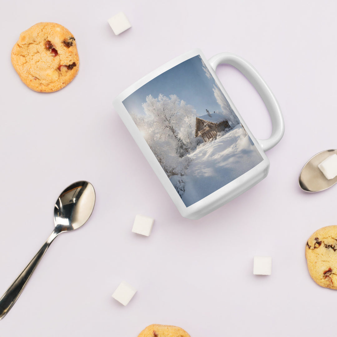 White glossy mug - WhatUWant2Buy