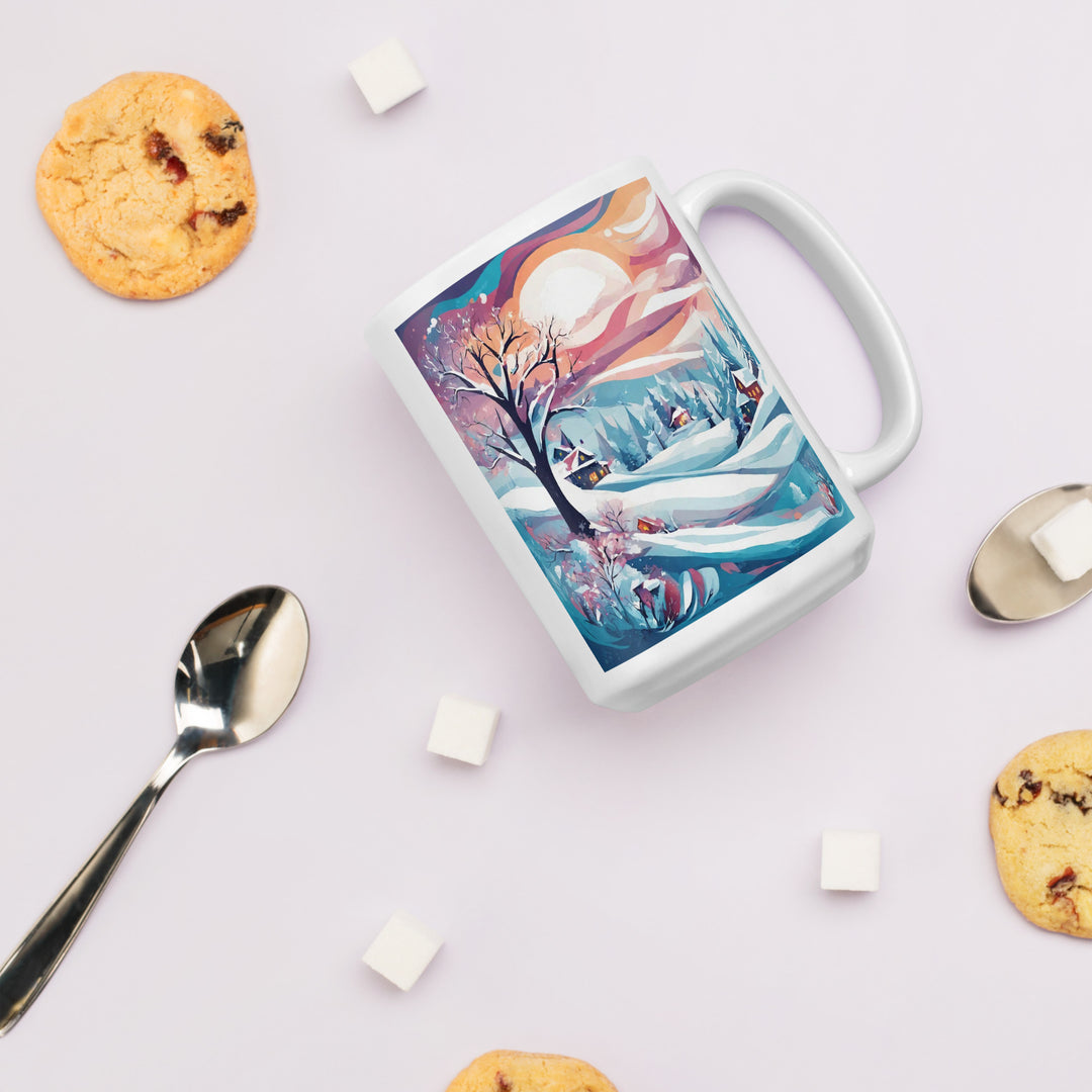 White glossy mug - WhatUWant2Buy