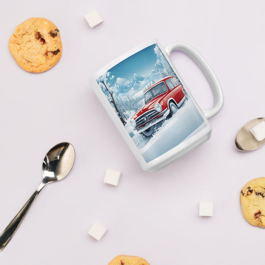 White glossy mug - WhatUWant2Buy