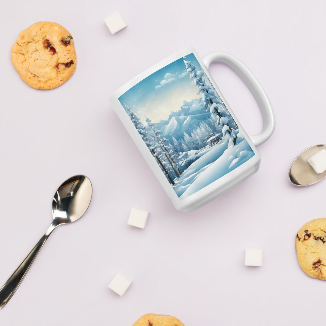 White glossy mug - WhatUWant2Buy