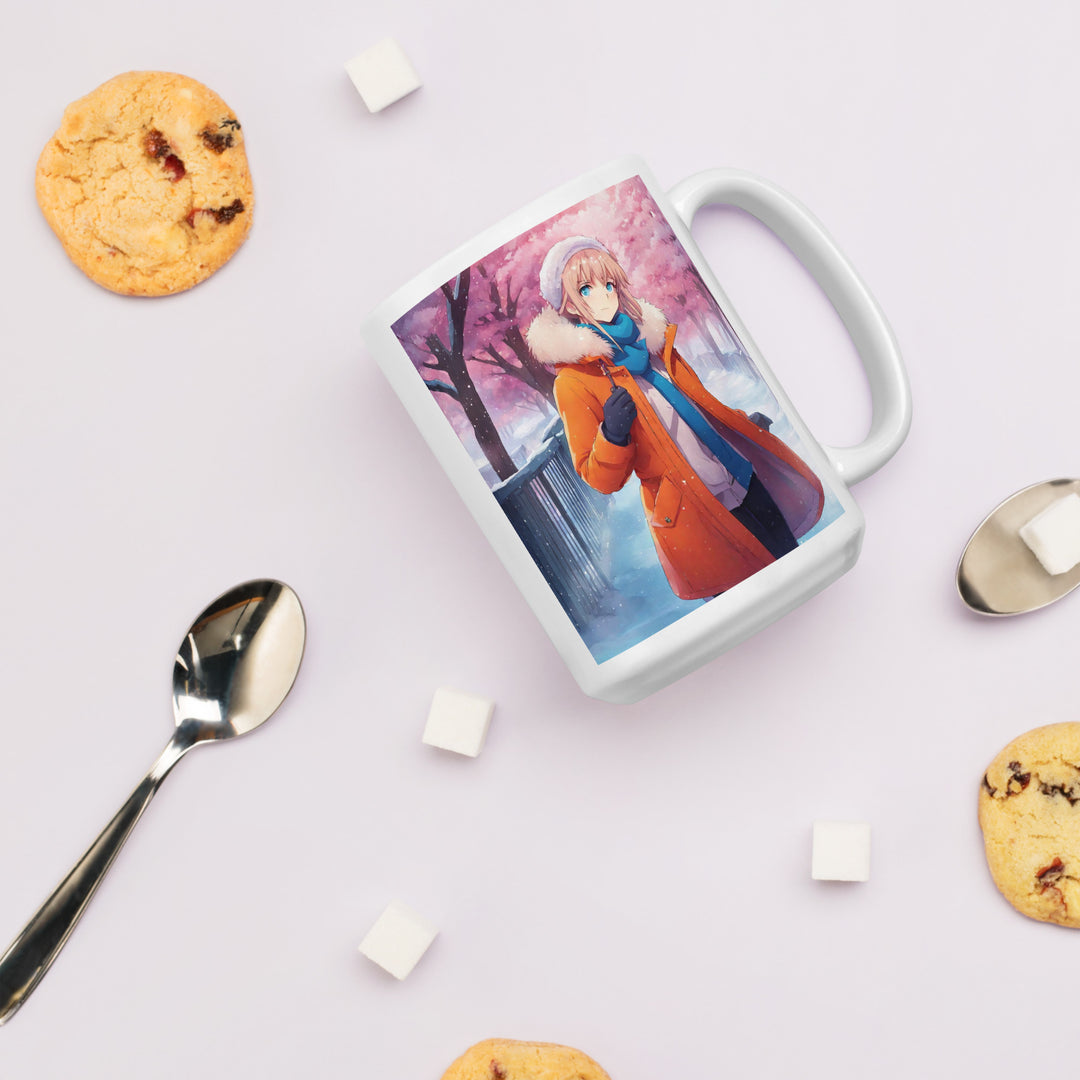 White glossy mug - WhatUWant2Buy