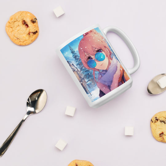 White glossy mug - WhatUWant2Buy