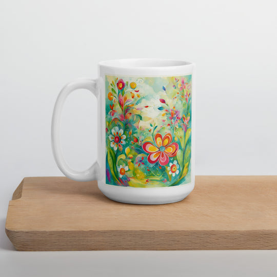 White glossy mug - WhatUWant2Buy