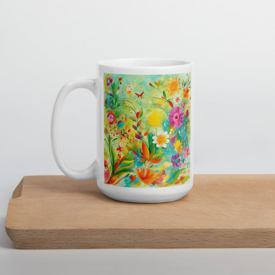 White glossy mug - WhatUWant2Buy