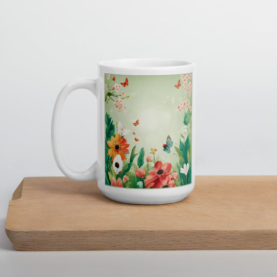 White glossy mug - WhatUWant2Buy